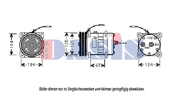 AKS DASIS Kompressor,kliimaseade 850293N